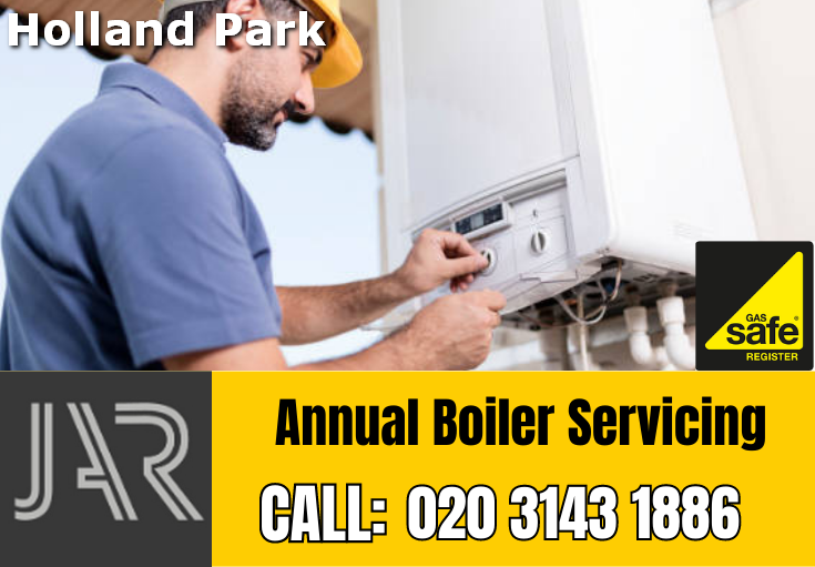 annual boiler servicing Holland Park